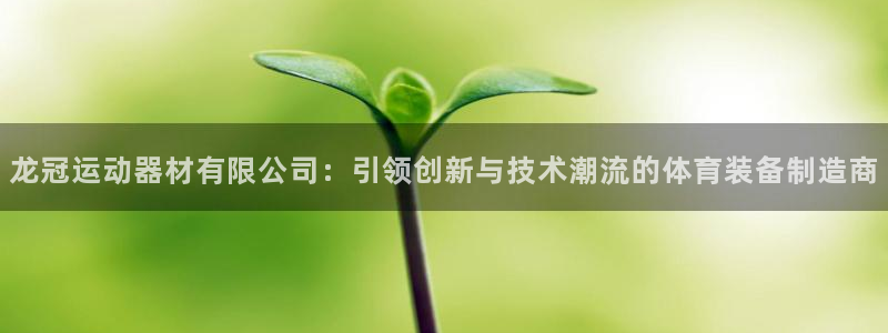 意昂体育4：龙冠运动器材有限公司：引领创新与技术潮流